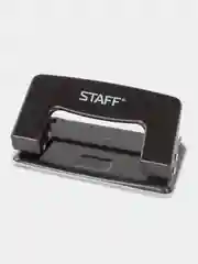 Дырокол металлический STAFF EVERYDAY, до 10 листов, без линейки, черный, 224647