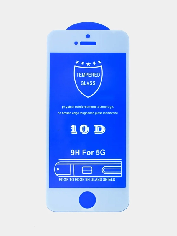 Защитное стекло iPhone 5 5S SE черный