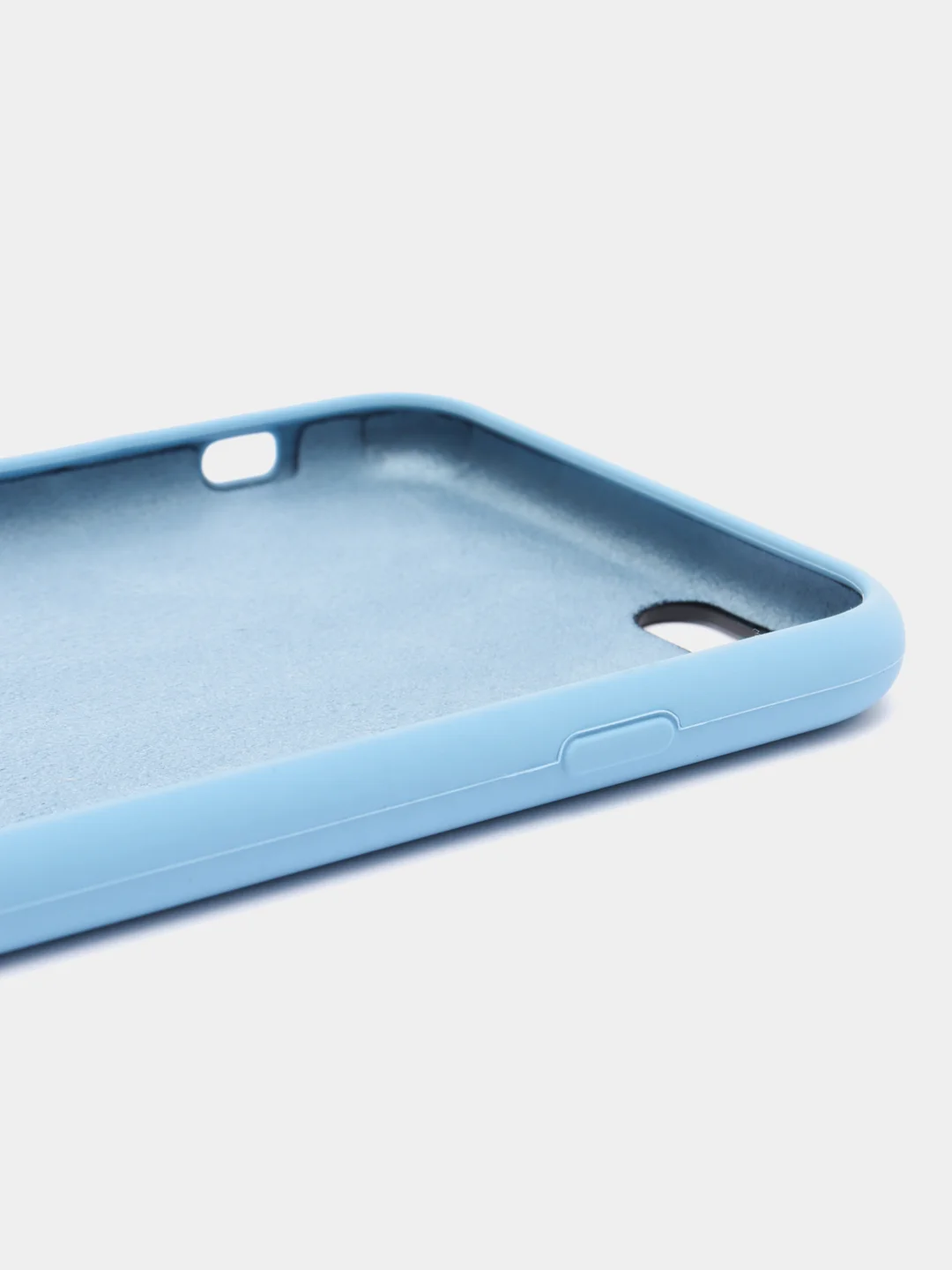 Небесно-голубой силиконовый чехол iPhone 6 Plus / 6S Plus, с открытым низом