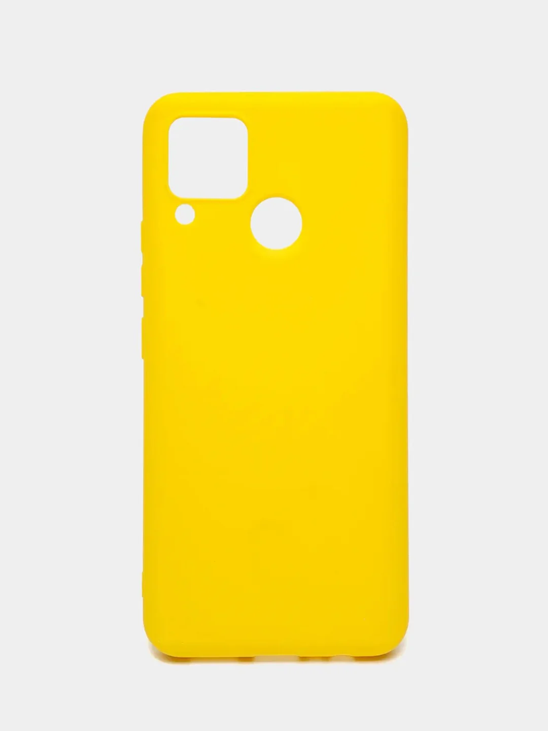 Желтый чехол для Realme C15 силиконовый