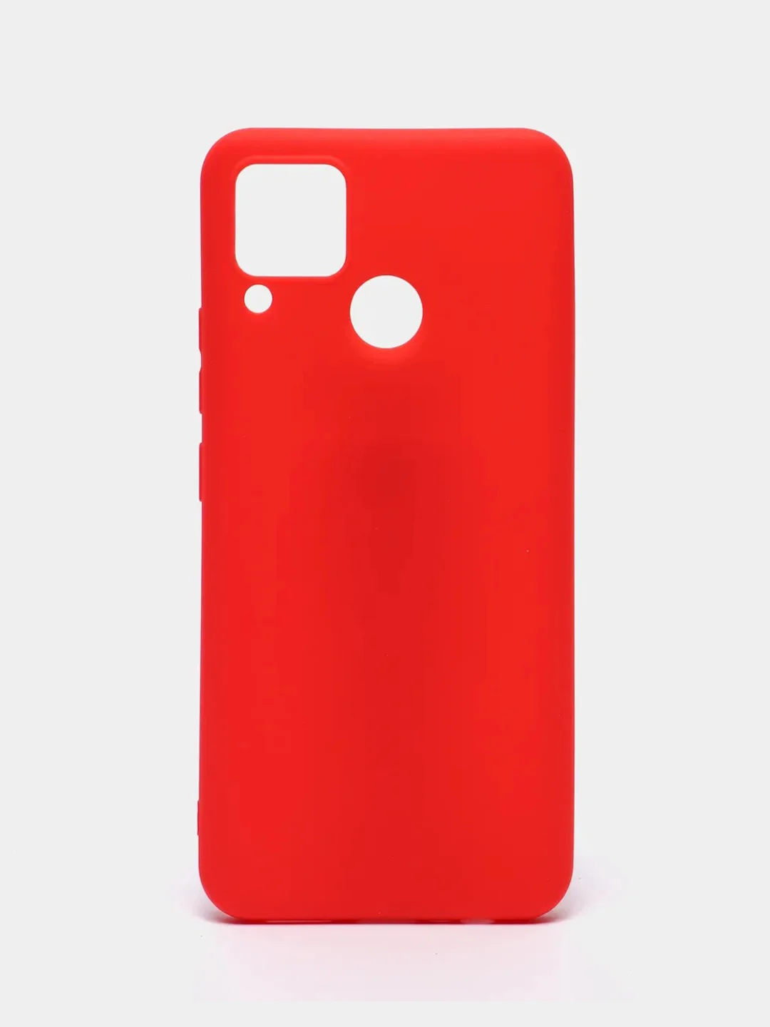 Красный чехол для Realme C15 силиконовый