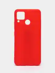 Красный чехол для Realme C15 силиконовый