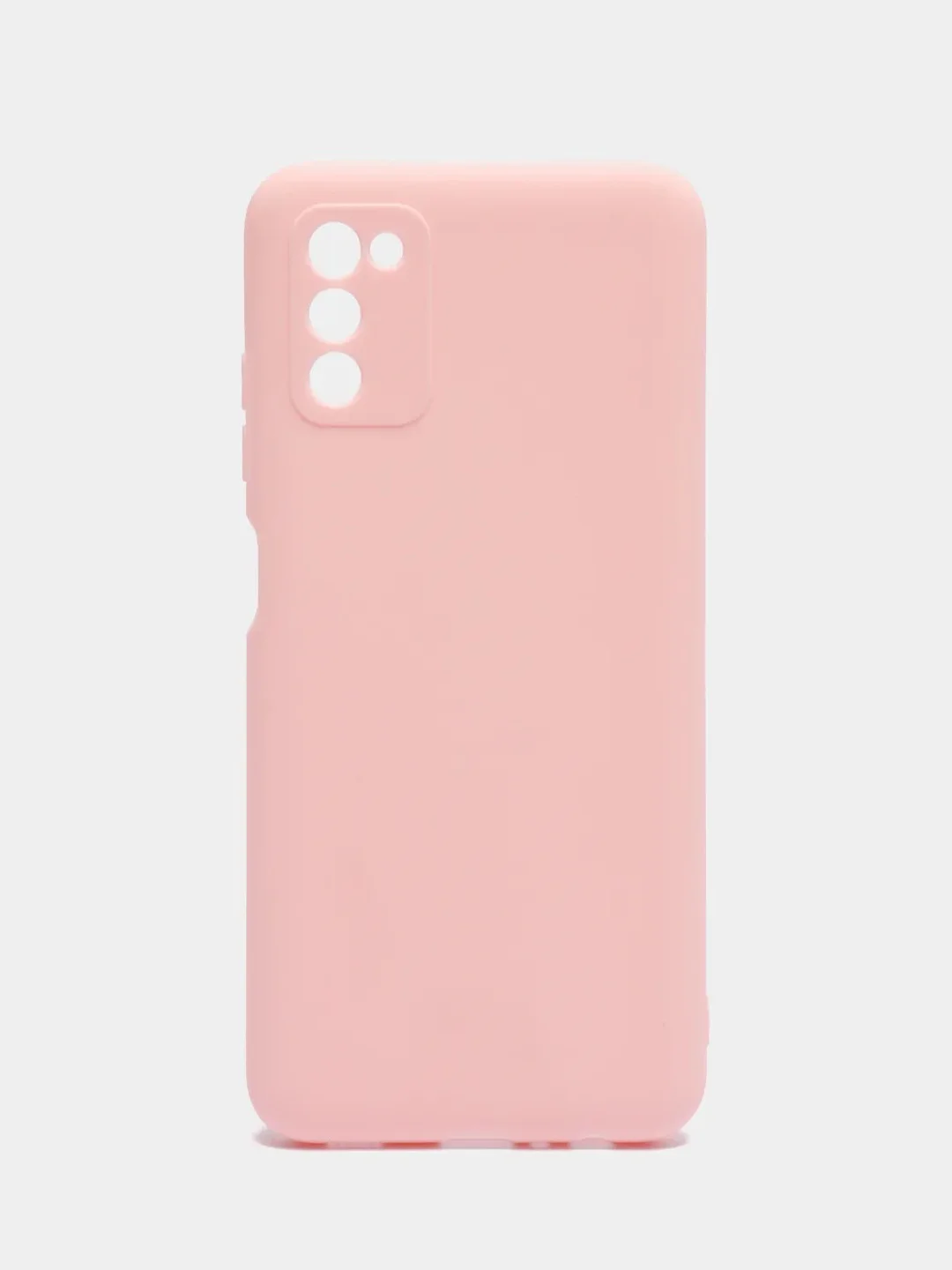 Розовый чехол Samsung Galaxy A03s, силиконовый