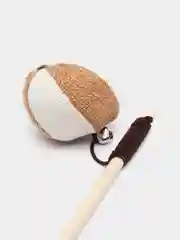 Бежевый меланж дразнящая палочка с игрушкой и колокольчиком для кошек