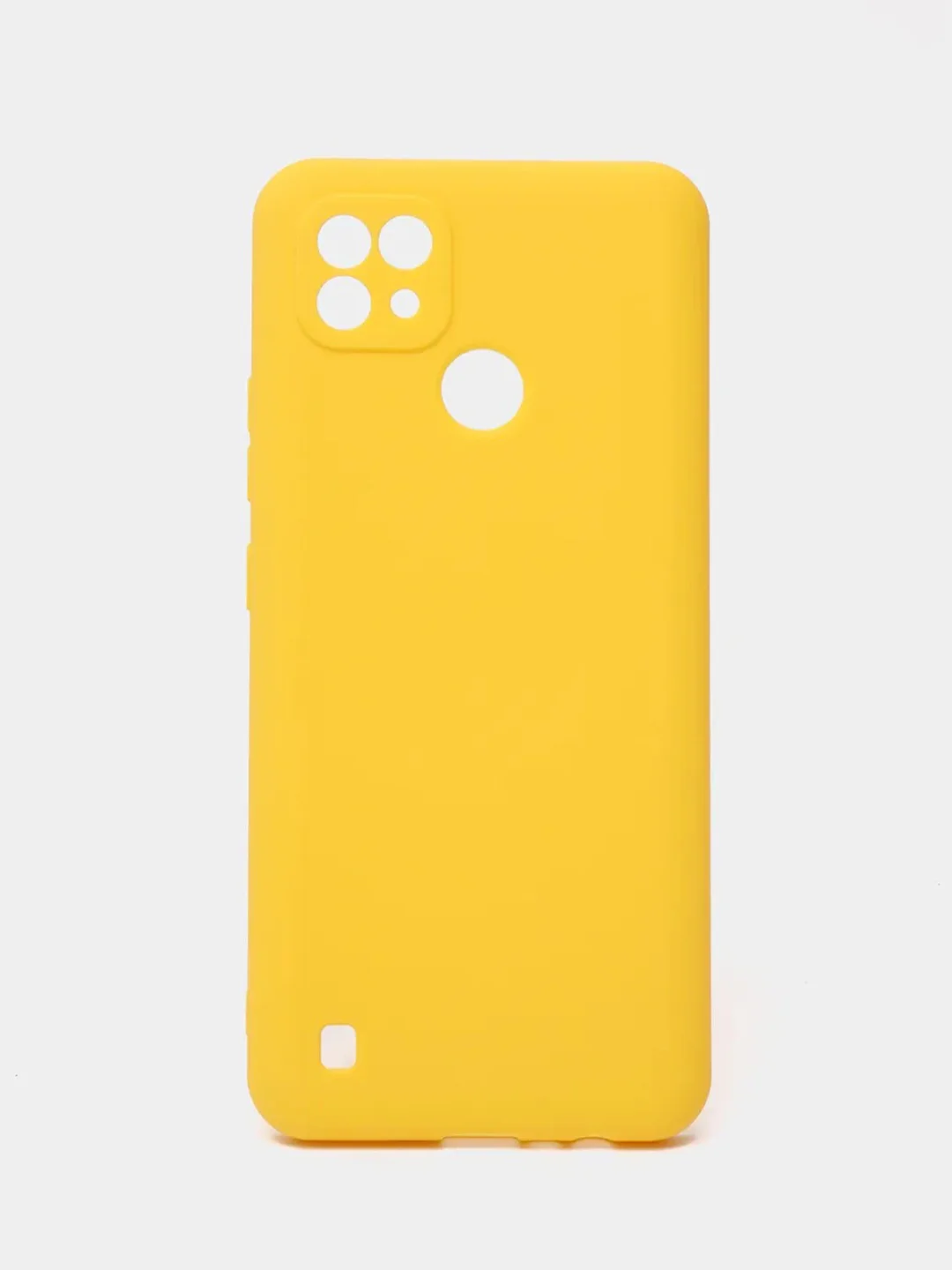 Желтый чехол для Realme C21 / C20 / C11 2021 силиконовый