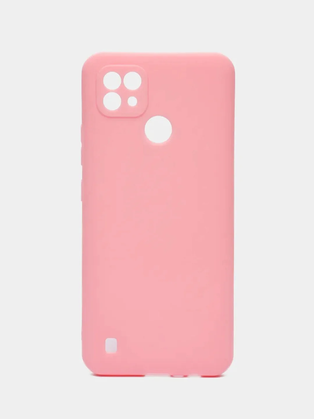 Розовый чехол для Realme C21 / C20 / C11 2021 силиконовый