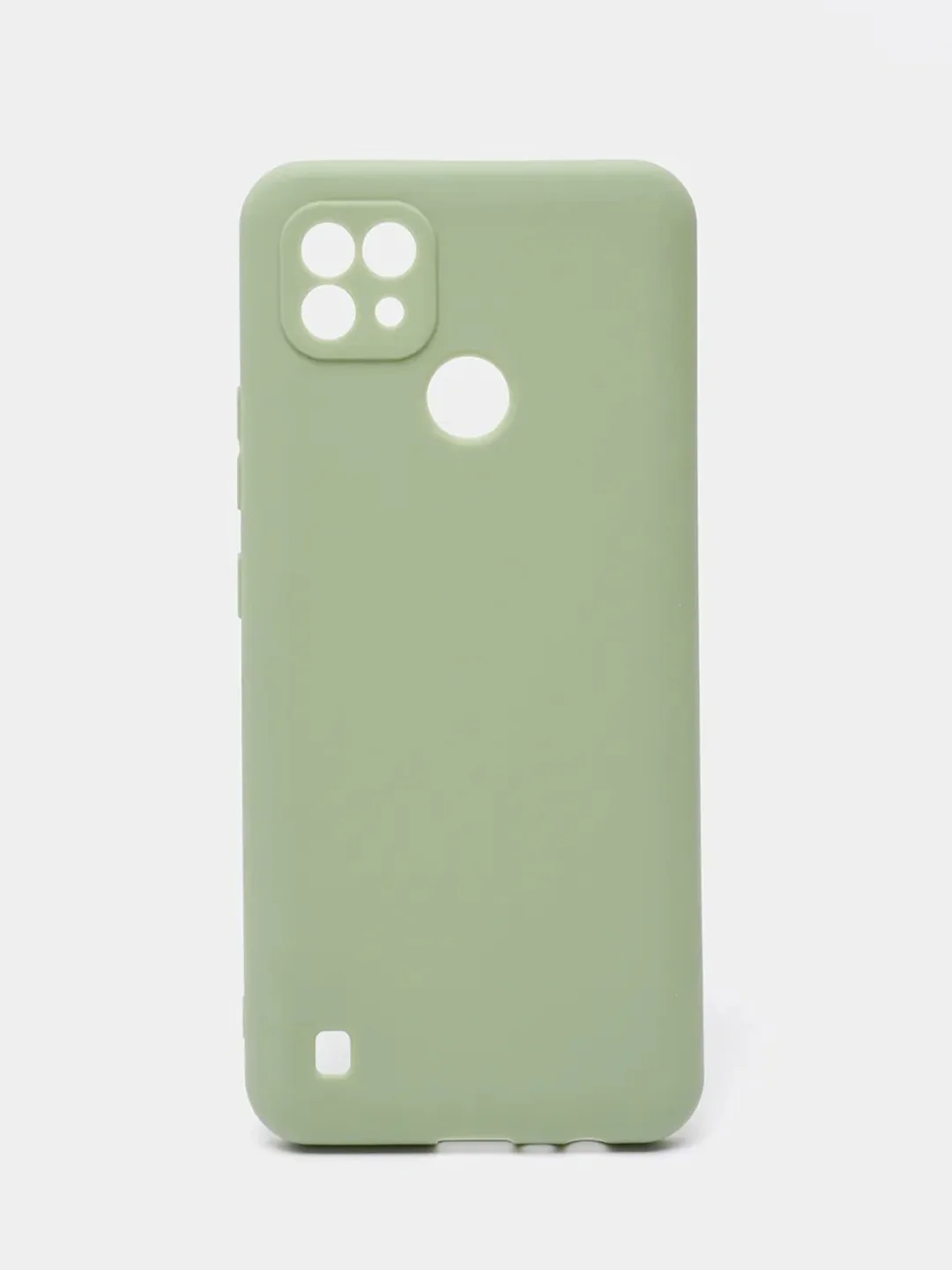 Оливковый чехол для Realme C21 / C20 / C11 2021 силиконовый