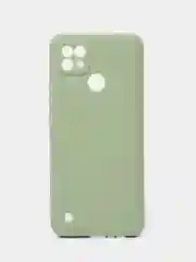 Оливковый чехол для Realme C21 / C20 / C11 2021 силиконовый
