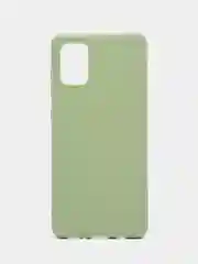Оливковый чехол Samsung Galaxy A71, силиконовый