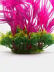 Кораллово-розовый растение искусственное декоративное "Цветы", декорации для аквариума, 61 вид