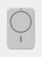 Белый магнитный держатель в автомобиль MagSafe, с беспроводной зарядкой