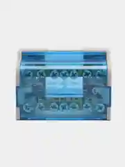Шины на DIN рейку в корпус кросс-модуль динрейка зажимы винтовые 2 х 7 L+PEN латунная шина