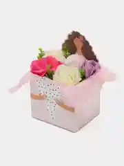 Конфетный букет цветов из мыла, розы вспененные