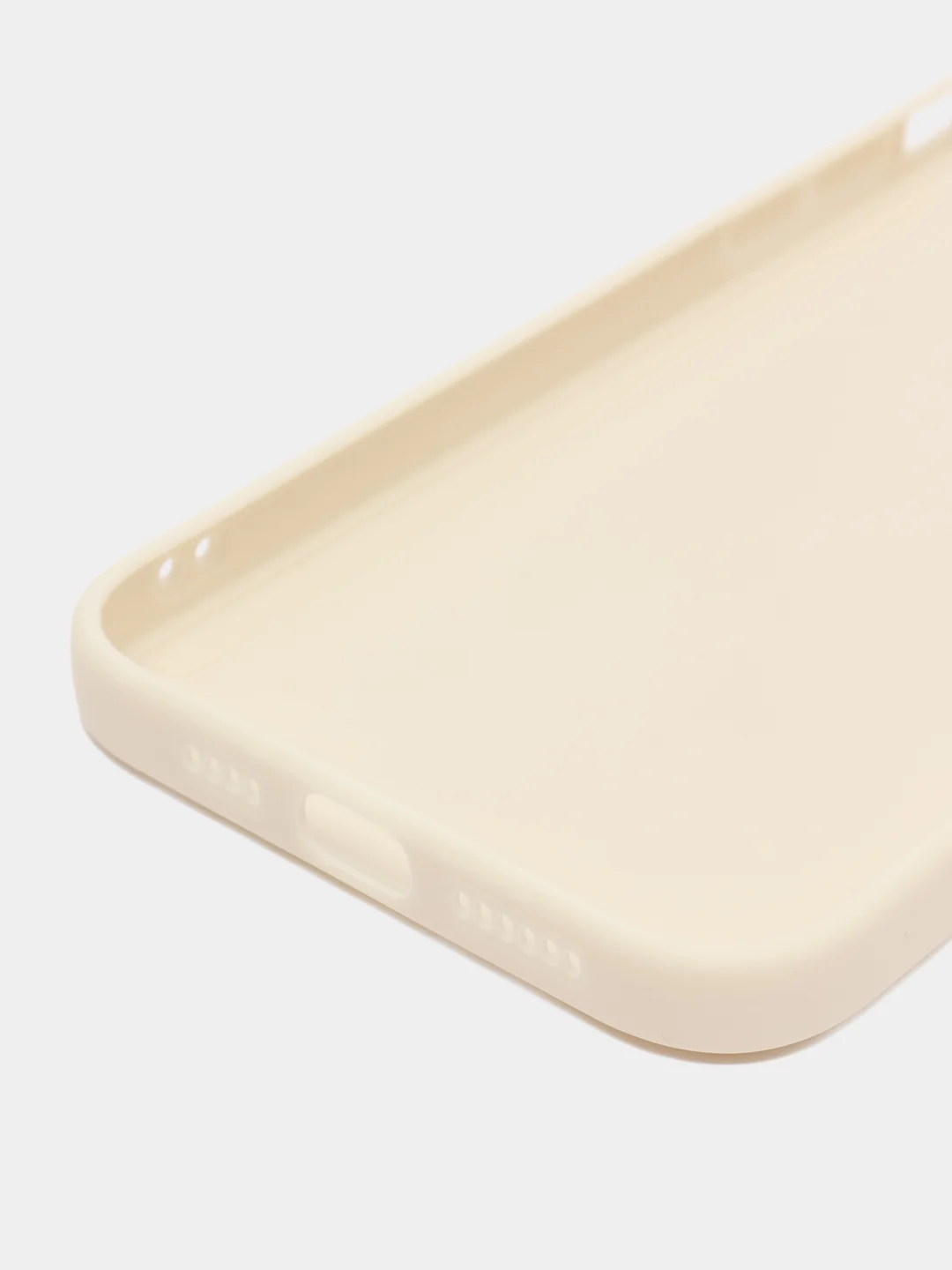 Молочный чехол для iPhone 14 / 14 Pro / 14 Plus / 14 Pro Max (айфон 14) силиконовый