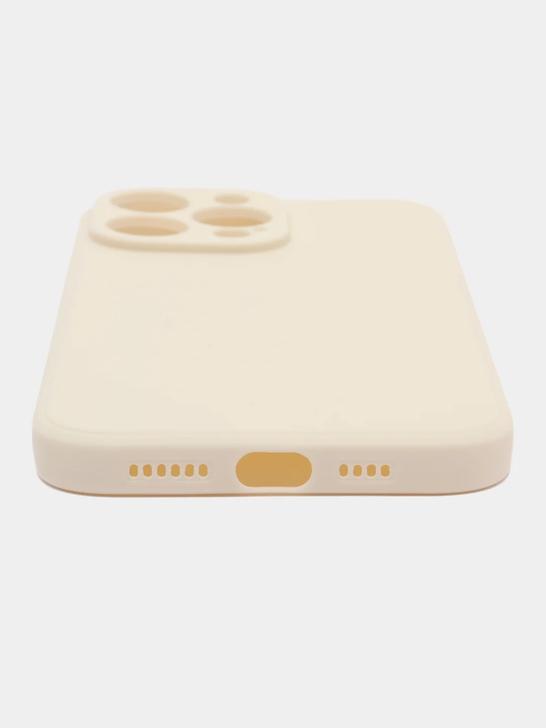 Молочный чехол для iPhone 14 / 14 Pro / 14 Plus / 14 Pro Max (айфон 14) силиконовый
