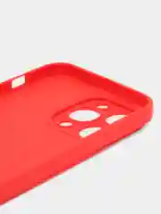 Красный чехол для iPhone 14 / 14 Pro / 14 Plus / 14 Pro Max (айфон 14) силиконовый