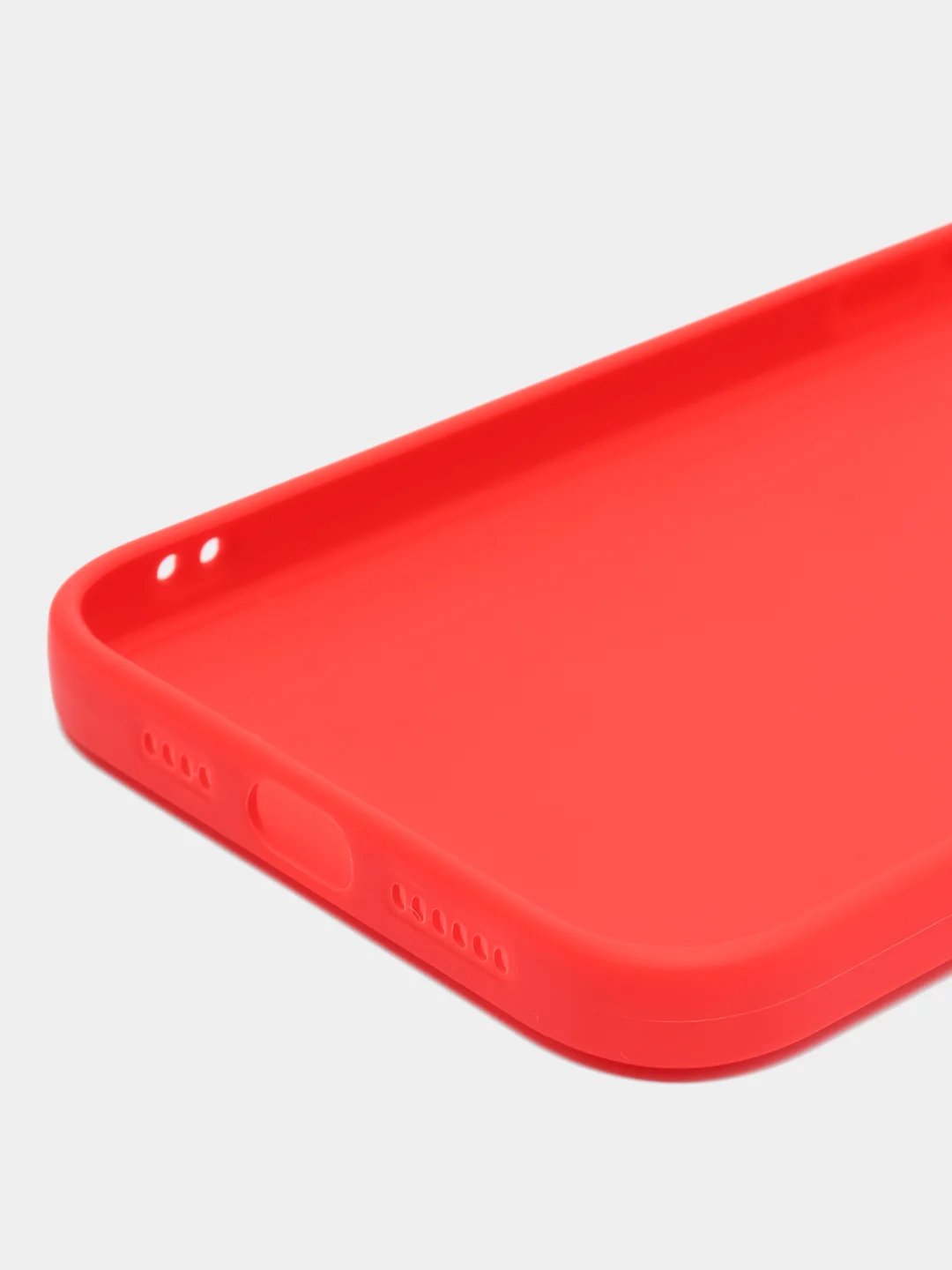 Красный чехол для iPhone 14 / 14 Pro / 14 Plus / 14 Pro Max (айфон 14) силиконовый