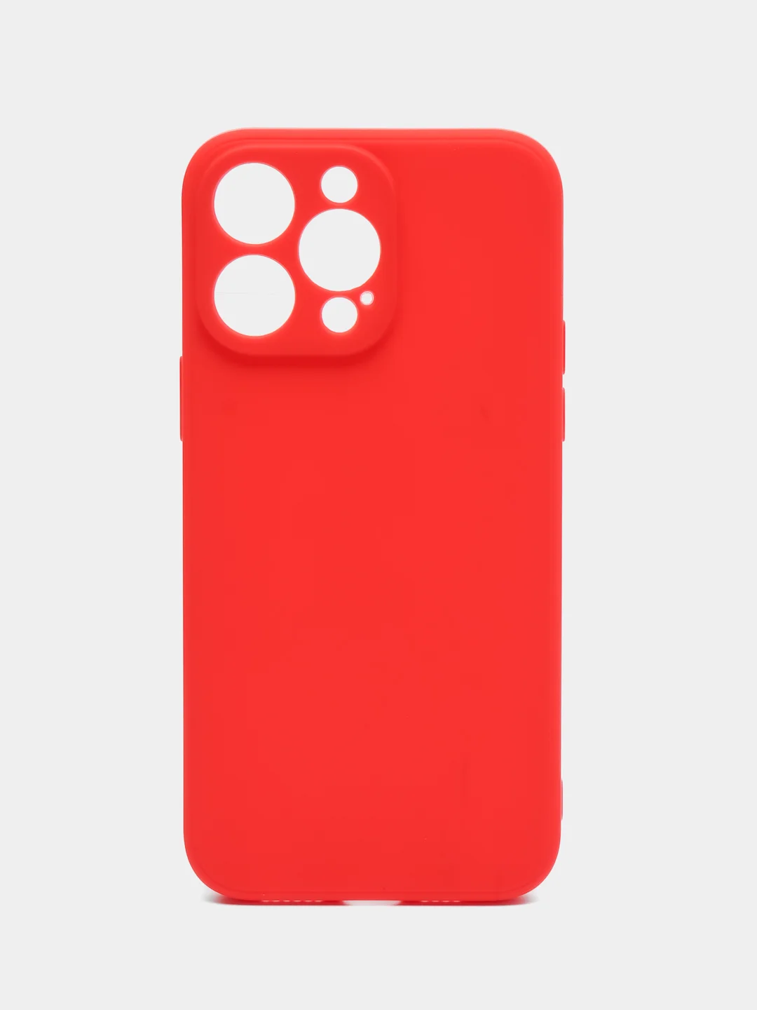 Красный чехол для iPhone 14 / 14 Pro / 14 Plus / 14 Pro Max (айфон 14) силиконовый