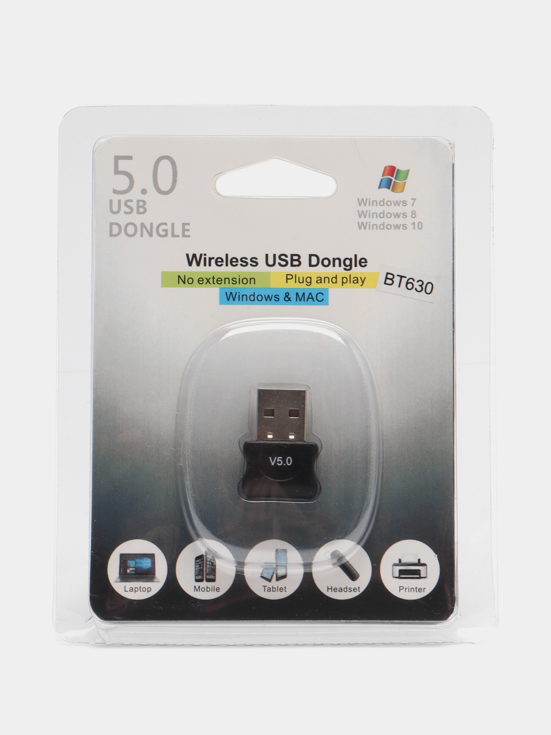 USB Bluetooth адаптер V5.0 для компьютера и ноутбука купить по цене 213.48  ₽ в интернет-магазине Магнит Маркет