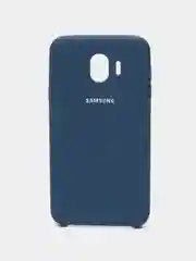 Темно-синий чехол Silicone Case для Samsung J8, J7, Prime, J6, J6+, J5, J4+, J4, J3, J2 Pro, J2 Prime