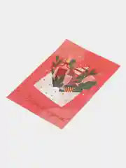 Голубой мини-открытки новогодние, формат А7