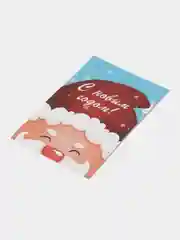Алый мини-открытки новогодние, формат А7
