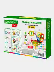 Магнитный конструктор BIG MAGNETIC BLOCKS-42, 42 детали, BRAUBERG KIDS, 663846