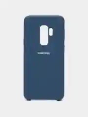 Темно-синий чехол Silicone Case для Samsung S8, S8+, S9, S9+, S21, S21+, S21 Ultra