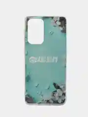 Бирюзовый чехол для Samsung Galaxy A33, Самсунг Галакси А33 5G, силиконовый, с рисунком
