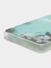 Бирюзовый чехол для Samsung Galaxy A33, Самсунг Галакси А33 5G, силиконовый, с рисунком