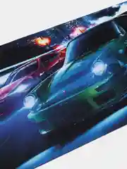 Темно-синий коврик игровой для мыши и клавиатуры авто, NFS Need for Speed, Forza Horizon, с машиной