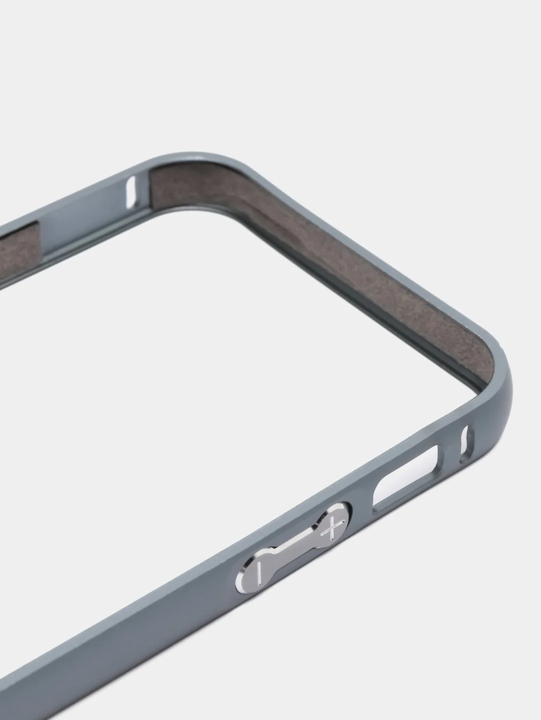 Серебряный бампер алюминевый для iPhone 5, 5S, SE