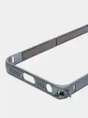 Серебряный бампер алюминевый для iPhone 5, 5S, SE