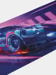 Фиолетовый коврик игровой для мыши и клавиатуры авто, NFS Need for Speed, Forza Horizon, с машиной