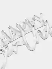 Золотой топпер #Т24 "Happy Birthday" для украшения торта из зеркального акрила