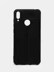 Угольный чехол для Huawei Y7 2019, черный