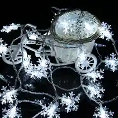 Белый гирлянда новогодняя снежинки