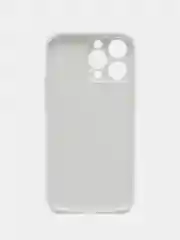 Белый чехол iPhone 11, 12, 13 Pro Max, 14 Plus, твердый пластиковый глянцевый под стекло