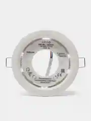 Белый тонкий встраиваемый светильник Ecola Gx53 H4
