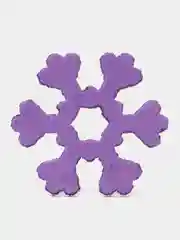 Красный снежинки из фоамирана
