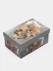 Вишнёвый коробка подарочная новогодняя