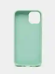 Мятный чехол Silicone Case для iPhone 14, 14 Pro, 14 Plus, 14 Pro Max, с закрытым низом