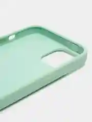 Мятный чехол Silicone Case для iPhone 14, 14 Pro, 14 Plus, 14 Pro Max, с закрытым низом
