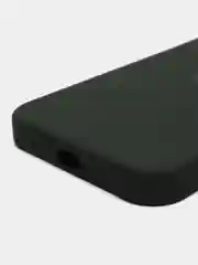 Тёмно-зелёный чехол Silicone Case для iPhone 14, 14 Pro, 14 Plus, 14 Pro Max, с закрытым низом
