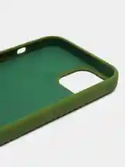 Лесной зеленый чехол Silicone Case для iPhone 14, 14 Pro, 14 Plus, 14 Pro Max, с закрытым низом