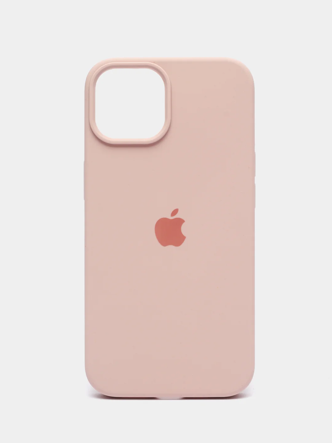 Коралловый меланж чехол Silicone Case для iPhone 14, 14 Pro, 14 Plus, 14 Pro Max, с закрытым низом
