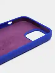 Синий чехол Silicone Case для iPhone 14, 14 Pro, 14 Plus, 14 Pro Max, с закрытым низом