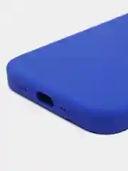 Синий чехол Silicone Case для iPhone 14, 14 Pro, 14 Plus, 14 Pro Max, с закрытым низом