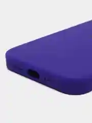 Фиолетовый чехол Silicone Case для iPhone 14, 14 Pro, 14 Plus, 14 Pro Max, с закрытым низом