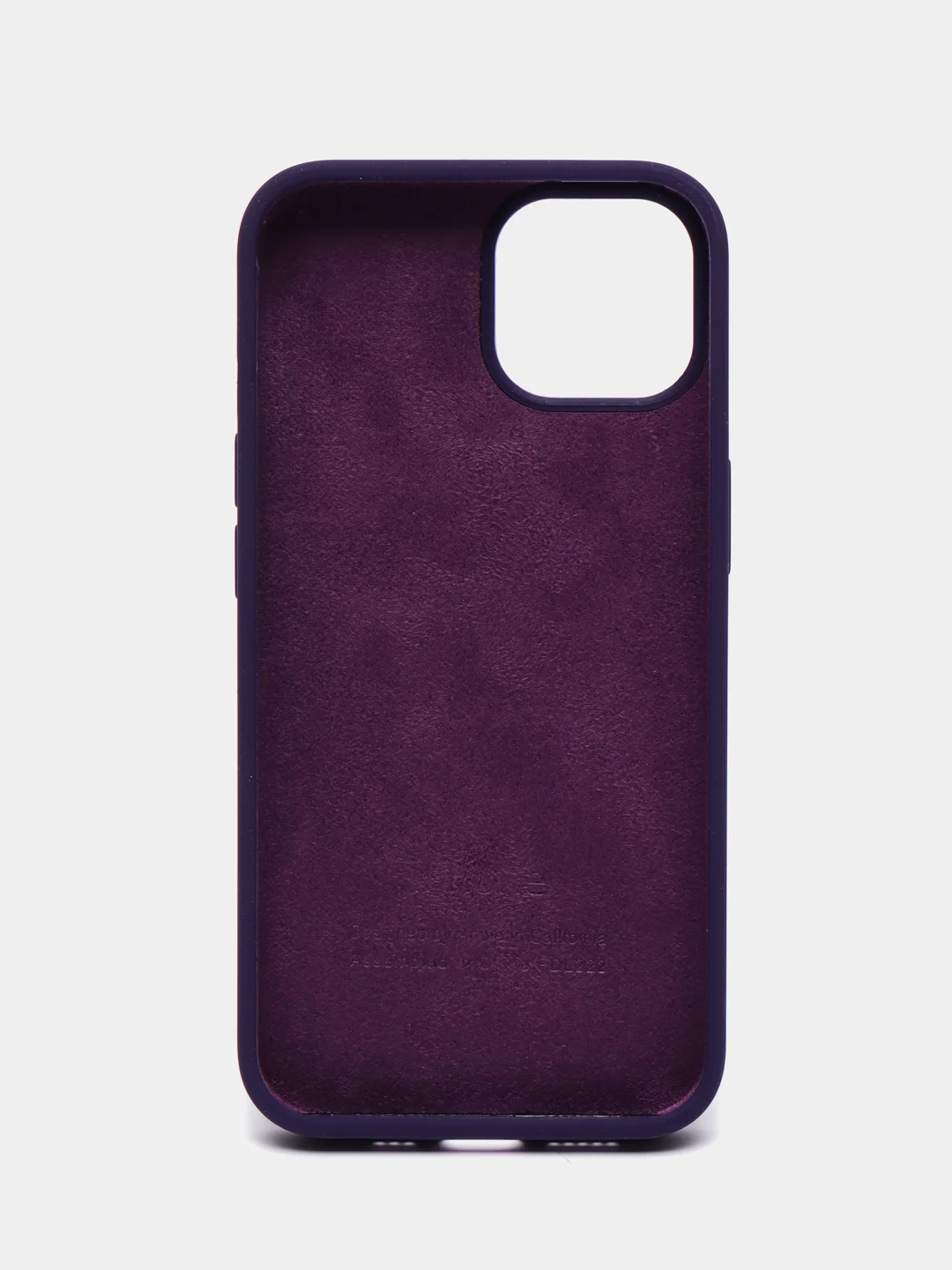 Индиго чехол Silicone Case для iPhone 14, 14 Pro, 14 Plus, 14 Pro Max, с закрытым низом